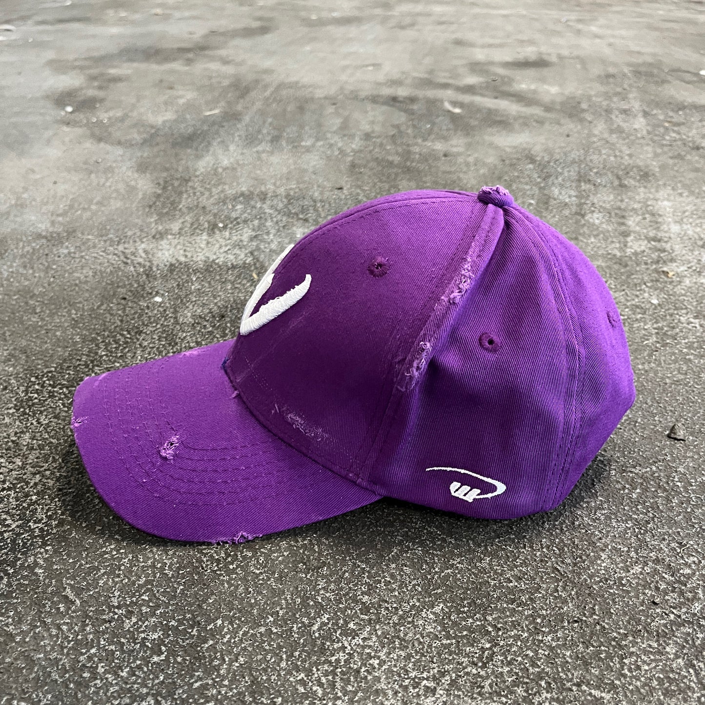 DISTRESSED PURPLE CAP